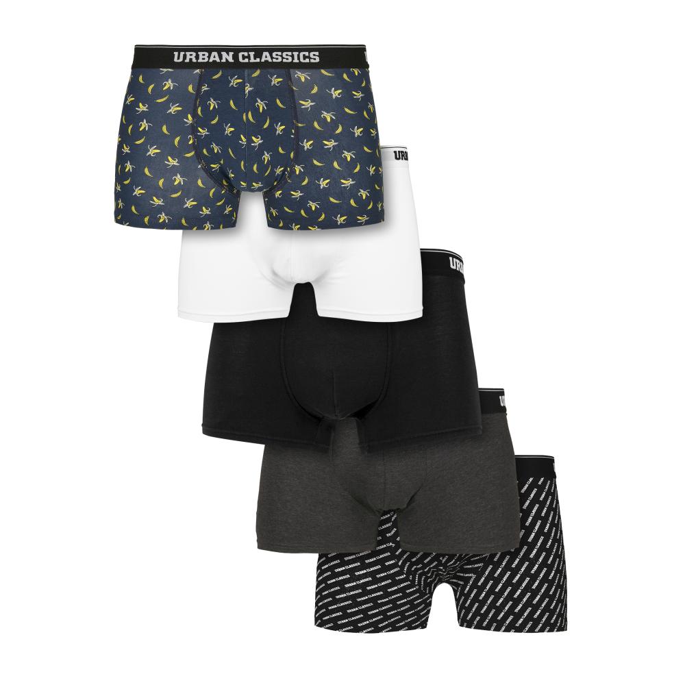Urban Classics - Banana 5Pack Boxershorts set - 2XL - Multicolours